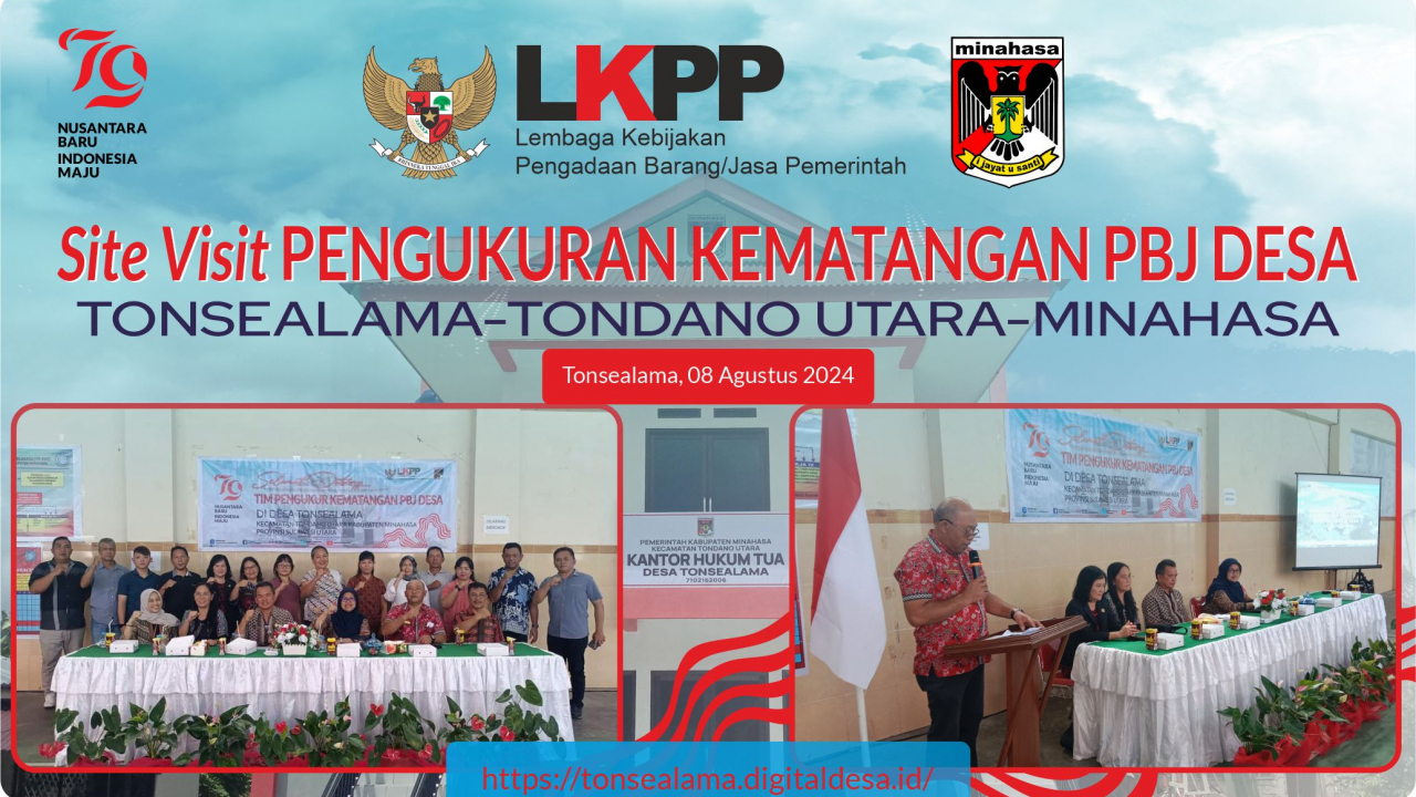 TONSEALAMA JADI PERCONTOHAN DALAM PBJ, LKKP RI UKUR TINGKAT KEMATANGAN DESA