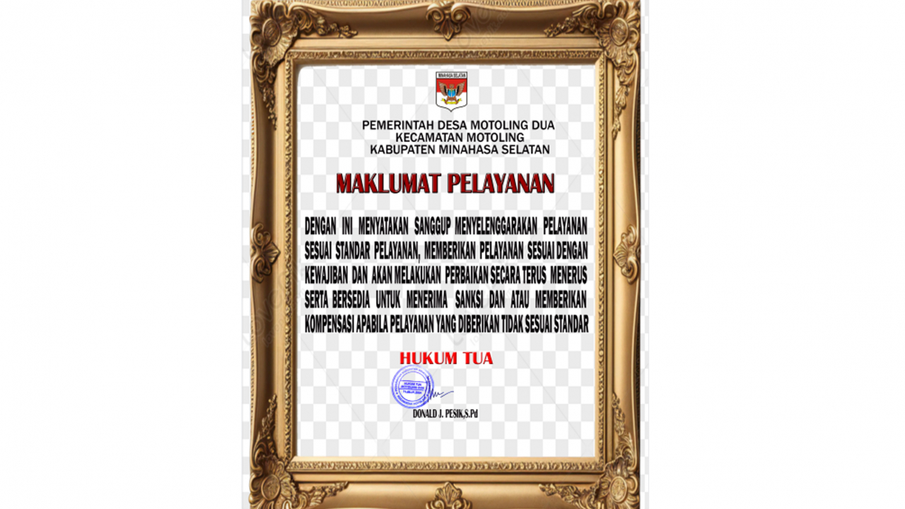 MAKLUMAT PELAYANAN