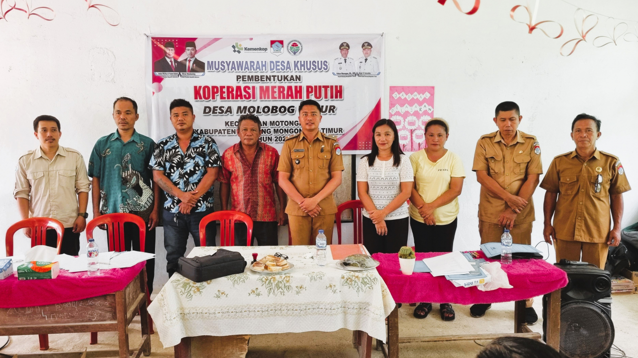 Pembentukan Koperasi Desa "Merah Putih" di Desa Molobog Timur