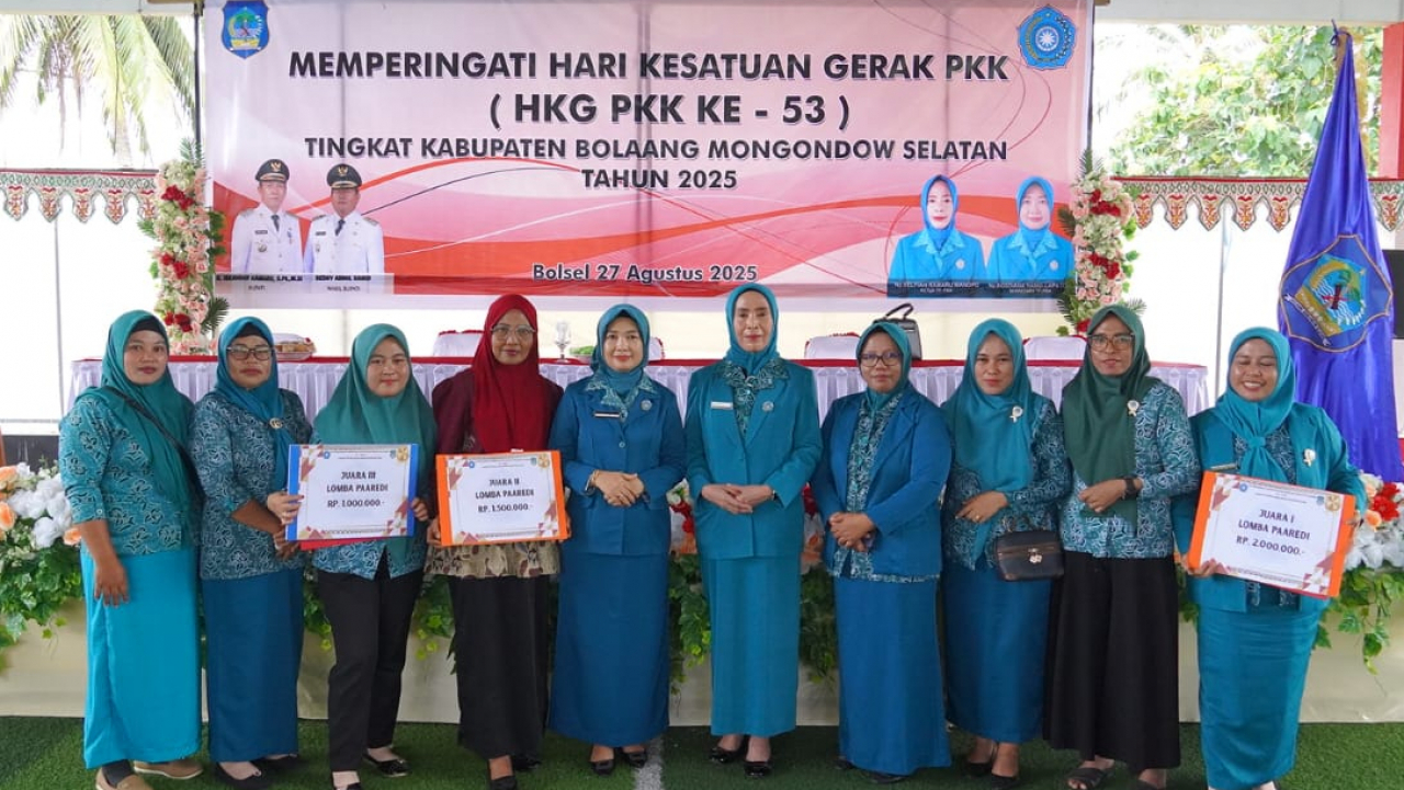 PKK Desa Milangodaa Raih Juara 3 Kategori PAAREDI pada Lomba PKK Desa Tingkat Kabupaten Bolsel