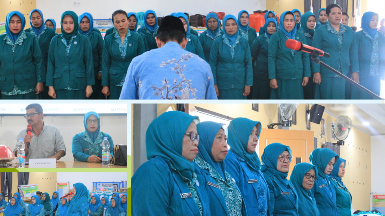 Pemerintah Desa Uso Kukuhkan Pengurus TP PKK Periode 2022-2030: Diharapkan Jadi Motor Penggerak Pemberdayaan Masyarakat