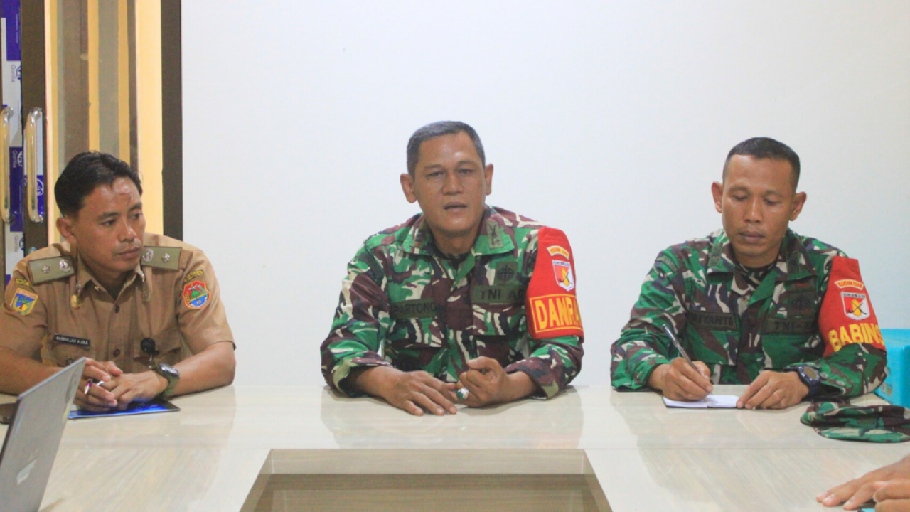 Sinergi Pemdes Uso dan Koramil 1308-03/Batui, Matangkan Persiapan Pembangunan Gedung Koperasi Desa Merah Putih