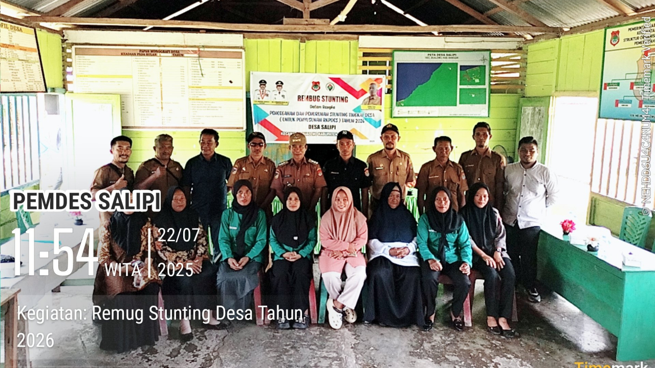Musyawarah Rembug Stunting Desa Salipi Tahun 2026