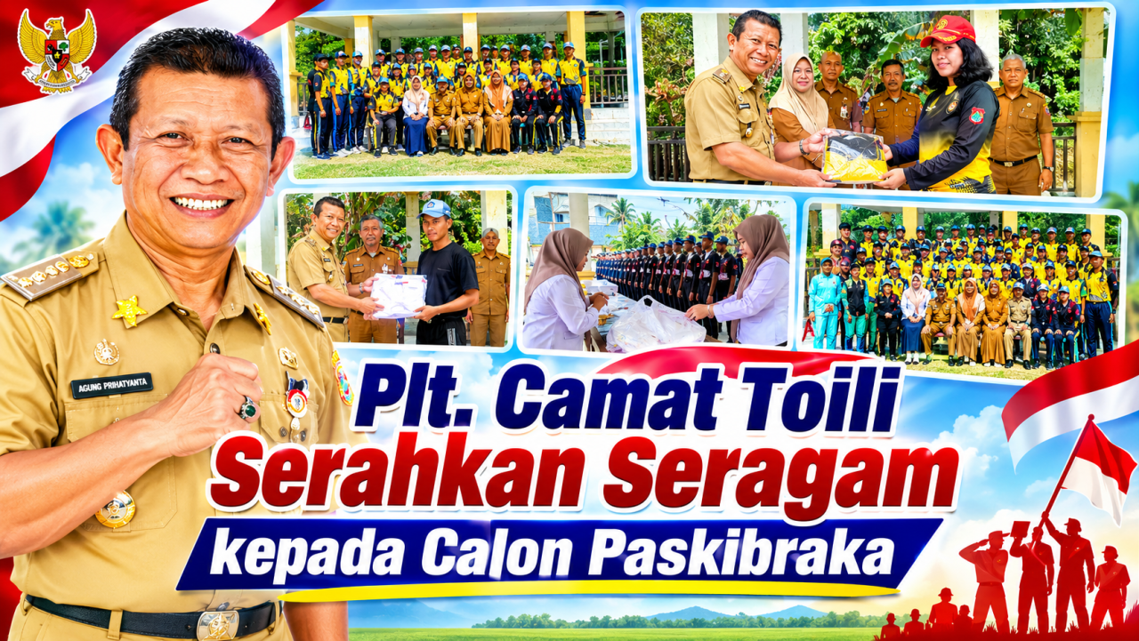 Jelang 17 Agustus, Calon Paskibraka Toili Terima Seragam