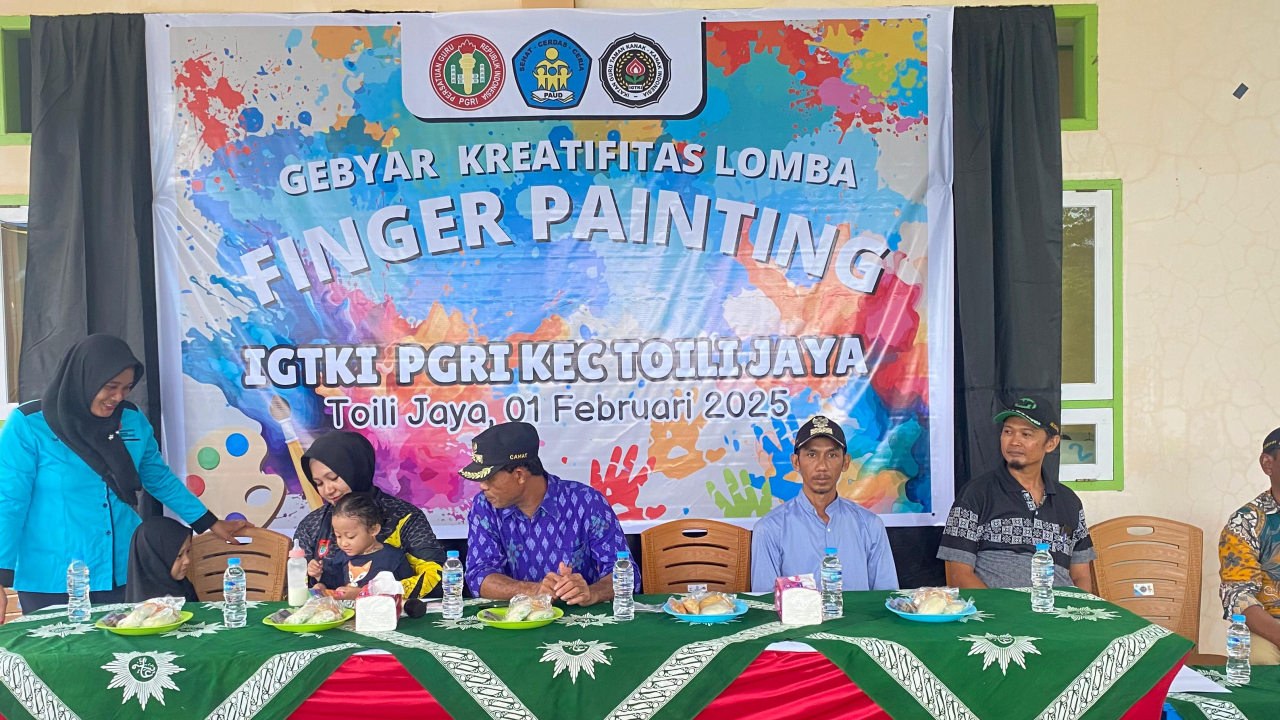 Meriahnya Lomba Finger Painting PAUD se-Kecamatan Toili Jaya