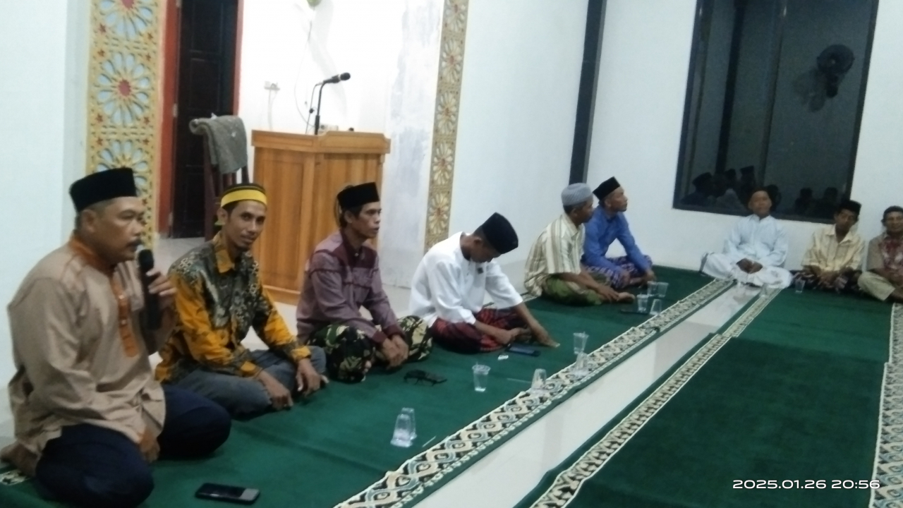 Peringatan Isra Miraj di Masjid Raudhatul Muttaqin Desa Tirta Jaya