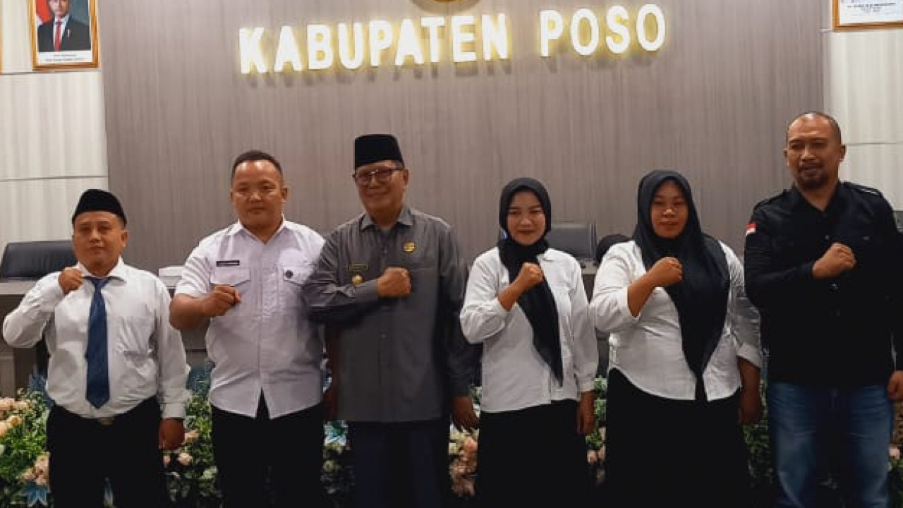 Wabup Soeharto Kandar Lantik BPD PAW Desa Lanto Jaya