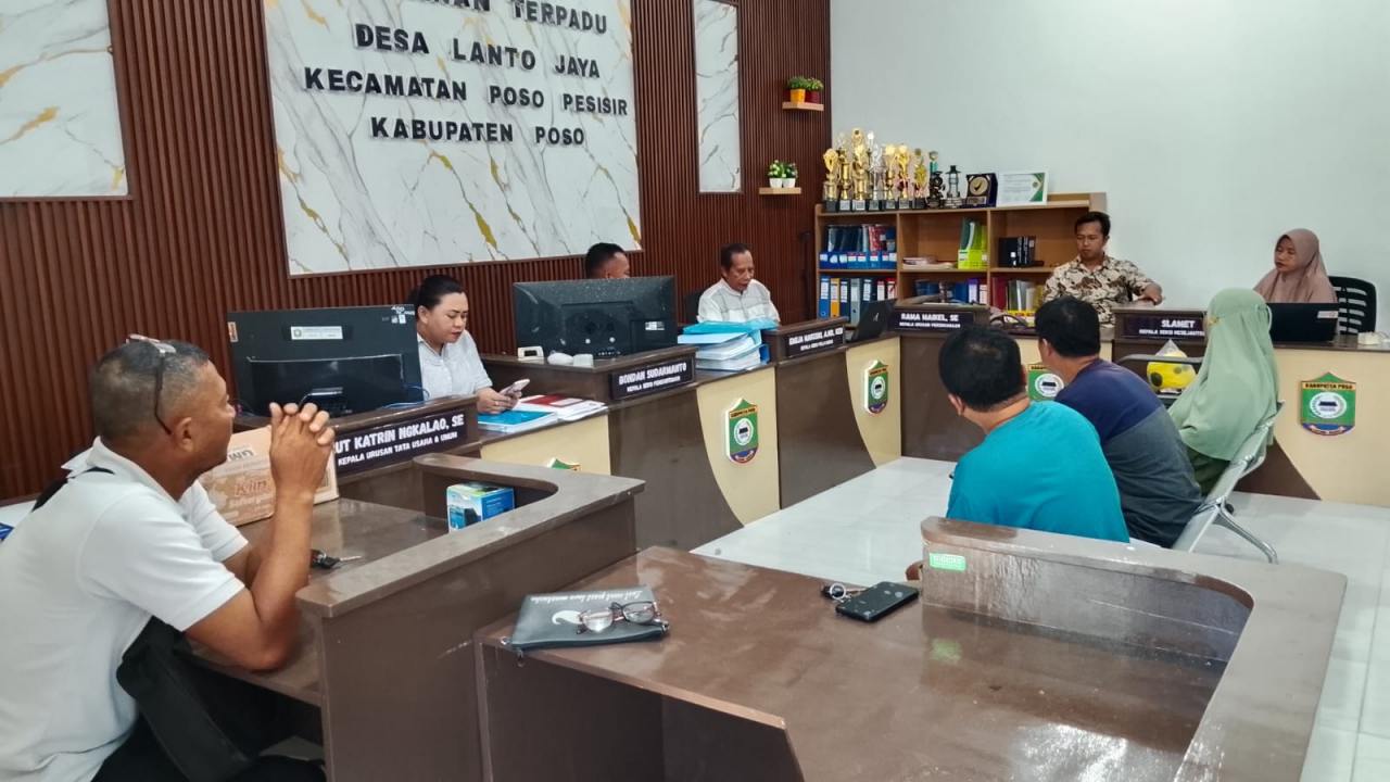 Kades Lanto Jaya Hadiri Undangan BPD, Evaluasi LKPPD