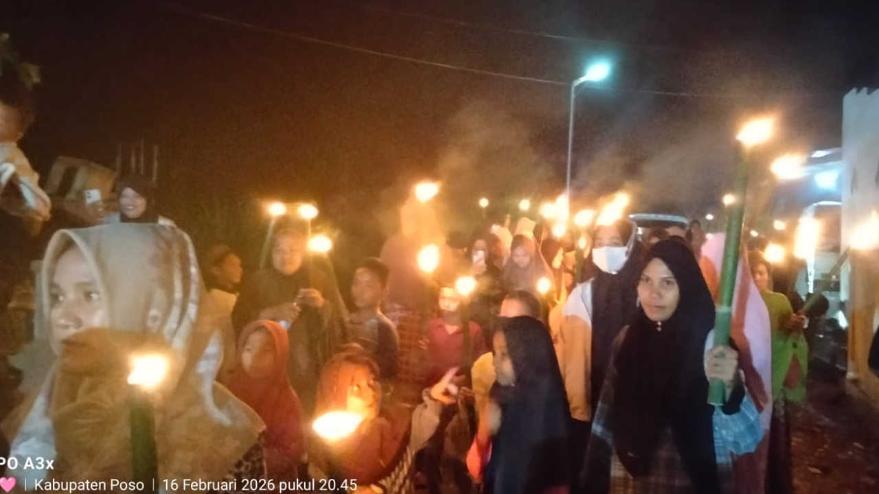 Pawai Obor, Semarak Tahun Baru Islam di Lanto Jaya