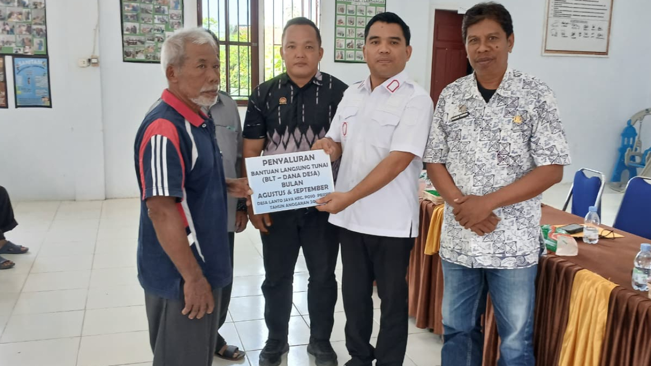 Pemdes Lanto Jaya Salurkan BLT-DD Tahap 3, Dihadiri Langsung oleh Kajari Poso