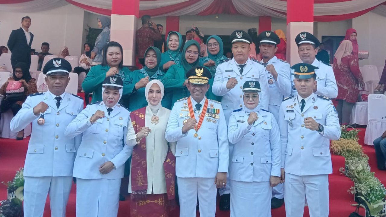 Kepala Desa Lanto Jaya Hadiri Upacara HUT ke-81 Kemerdekaan RI di Kantor Gubernur Sulawesi Tengah
