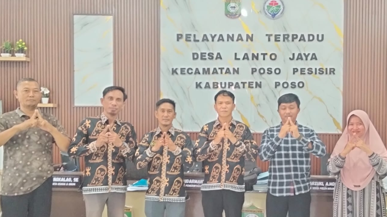 Desa Cantik: Lanto Jaya Sambut Tim Statistik Kab. Poso