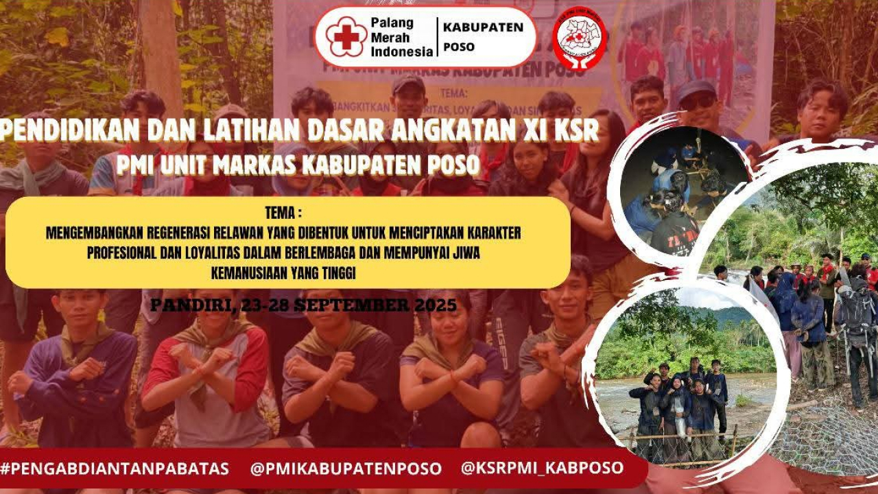 Kepala Desa Pandiri Resmi Lepas Peserta Diklatsar Angkatan XI KSR PMI Unit Markas Poso
