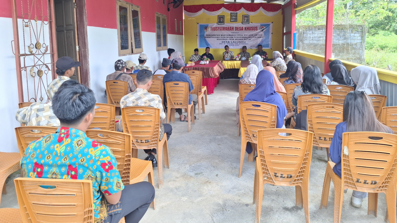 Musyawarah Desa Khusus untuk Persetujuan Dukungan Pengembalian Pinjaman Koperasi Desa Merah Putih