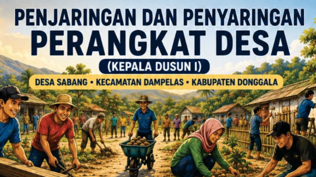 Pengumuman Penjaringan dan Penyaringan Kepala Dusun I
