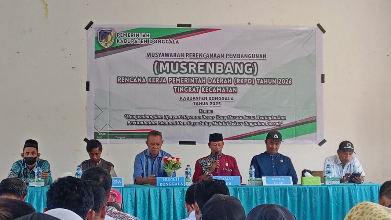 Kepala Desa Tonggolobibi Hadiri MUSRENBANG RKPD 2026 Tingkat Kecamatan Sojol