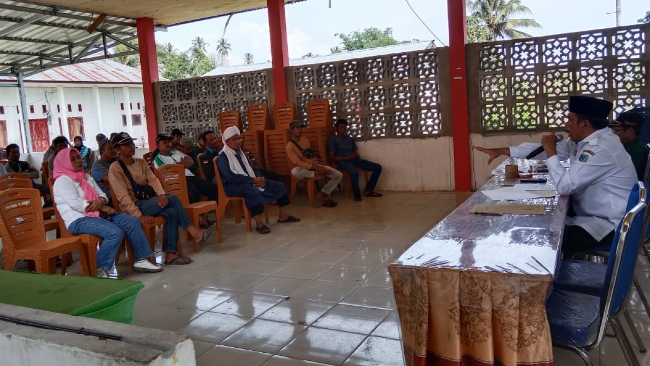 Sosialisasi Ulang Peraturan Kepala Desa Tentang Penertiban Pemungut Kelapa di Desa Tonggolobibi