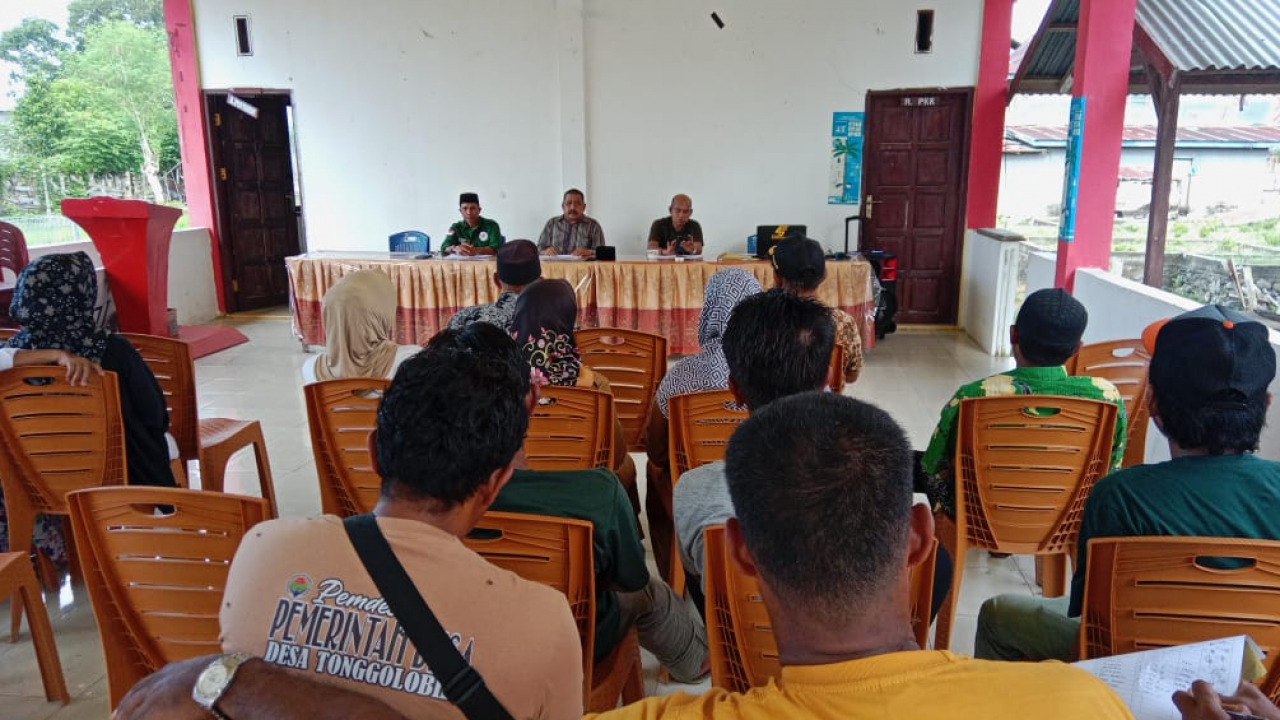 Rapat Pembahasan APBDes Perubahan Tahun 2024 di Desa Tonggolobibi