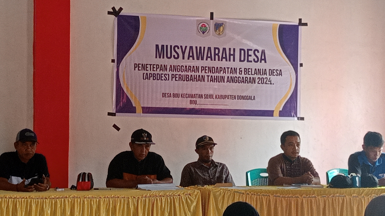 Musyawarah Desa Bou Tetapkan APBDes Perubahan T.A 2024