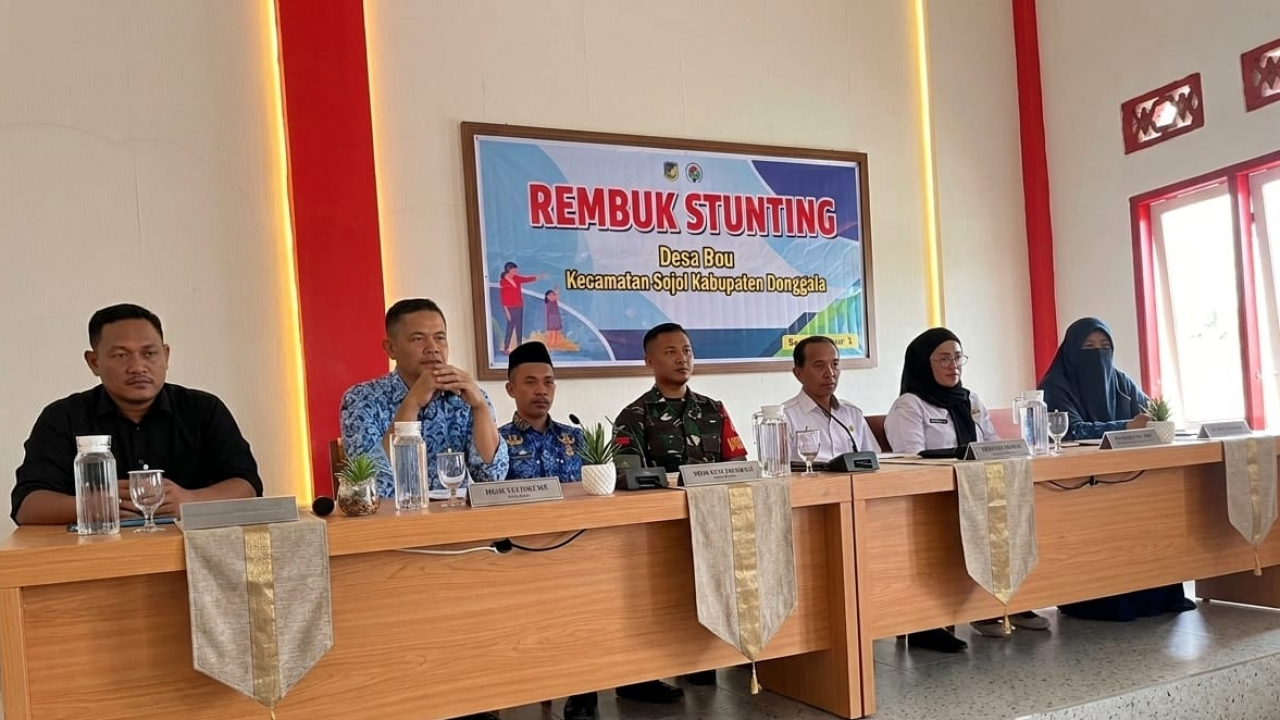 PERKUAT SINERGI TEKAN ANGKA STUNTING, PEMERINTAH DESA BOU GELAR REMBUK STUNTING