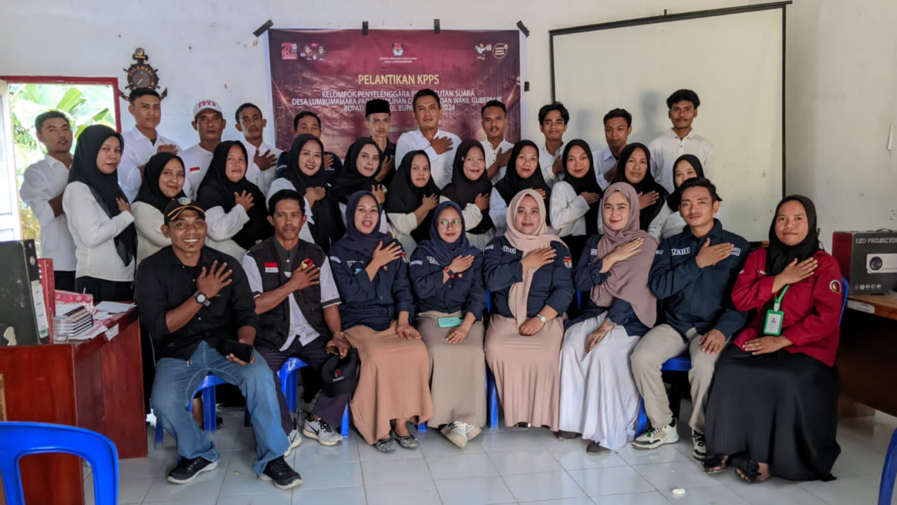 Sukses Kolaborasi, KPPS Desa Lumbumamara Resmi Dilantik untuk Pilkada 2024
