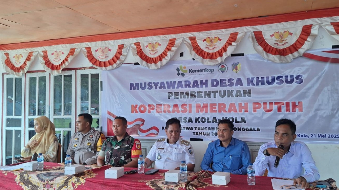 Pembentukan Koperasi Desa Merah Putih Kola-Kola Resmi Dideklarasikan