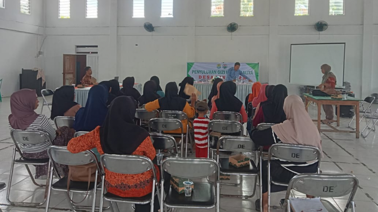 Penyuluhan Gizi bagi Balita dan Ibu Hamil, Pemdes Lingadan Gandeng Puskesmas dan Balai KB Dako Pemean