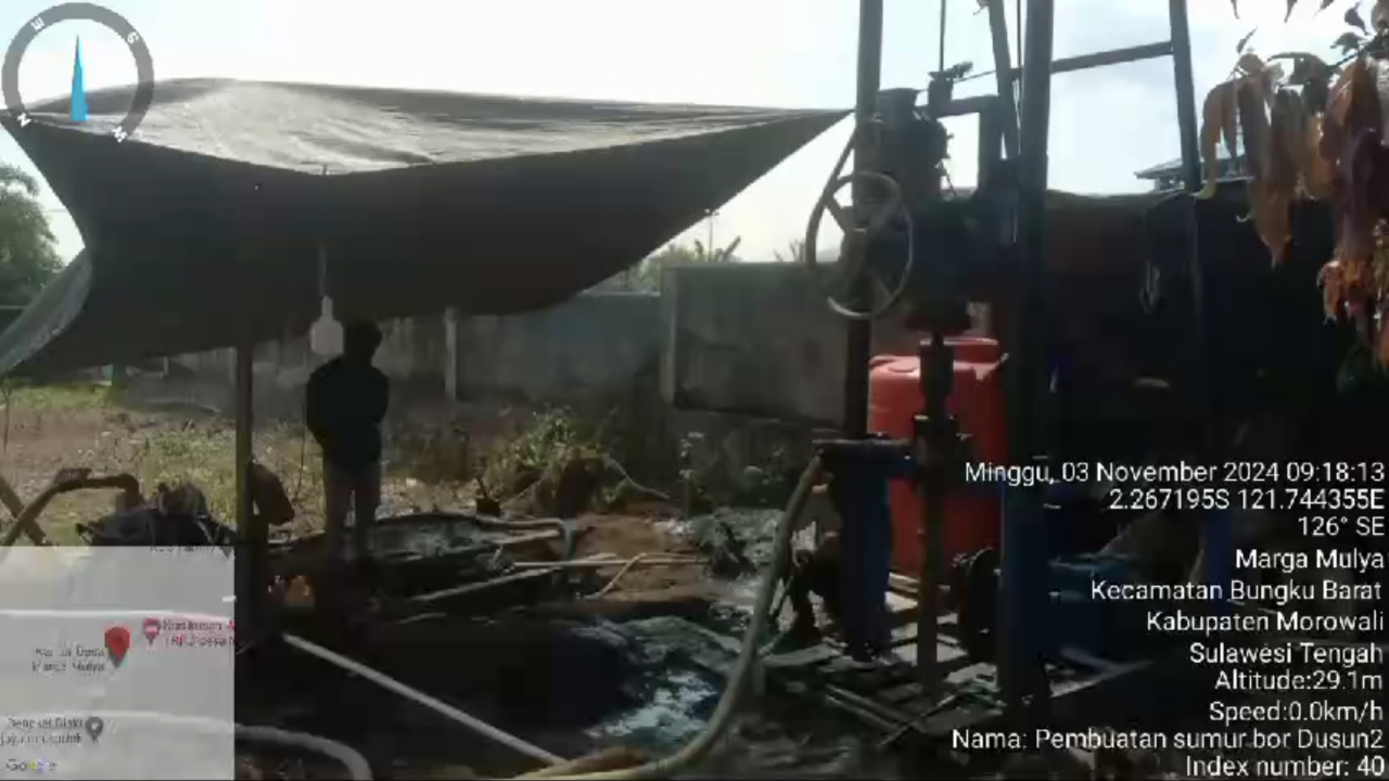 pembangunan sumur bor dusun 2