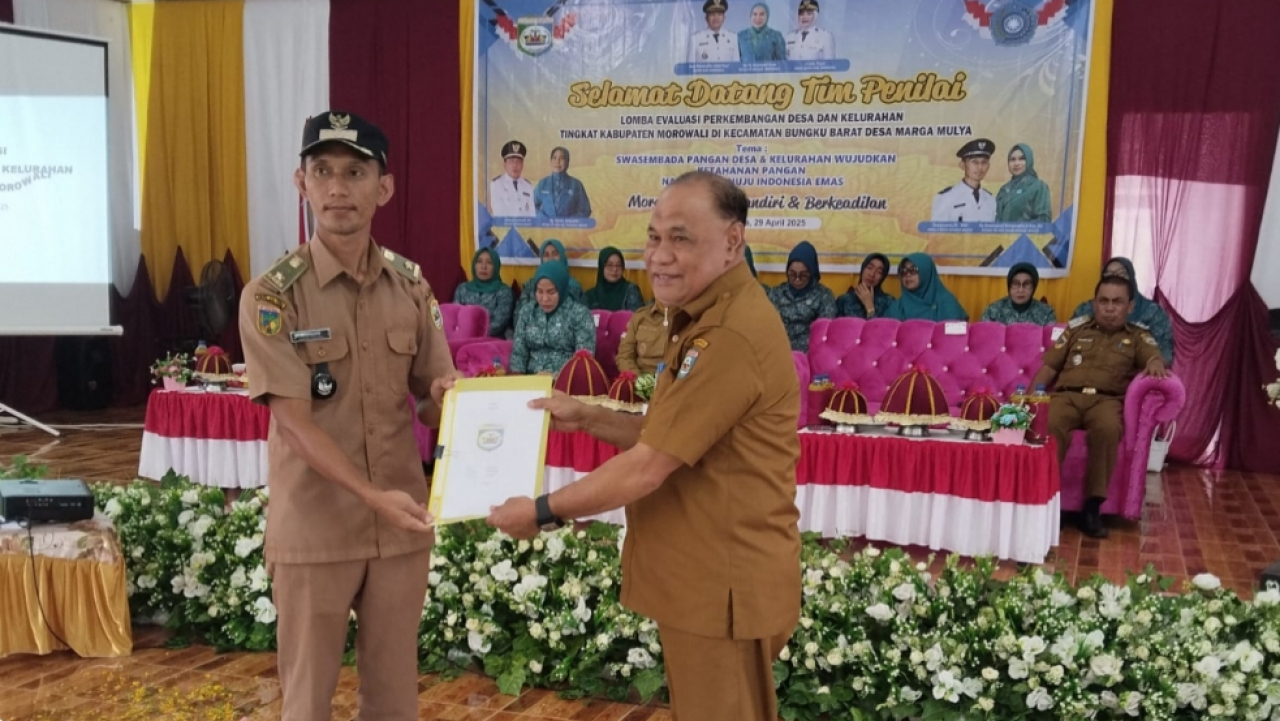 Desa Marga Mulya Raih pada Juara Lomba Desa Tingkat Kabupaten Morowali Tahun 2025