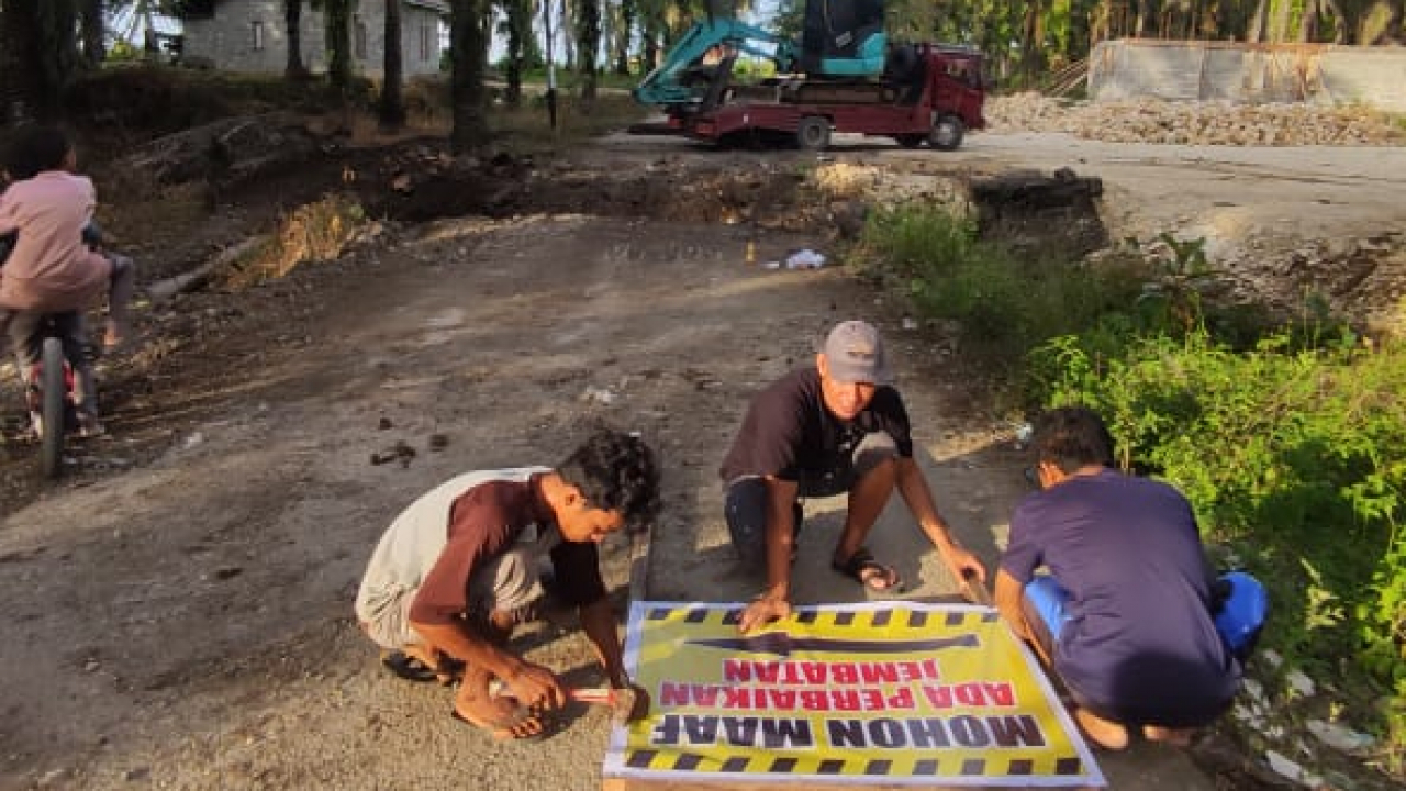 Pembangunan Plat Duiker di Dusun 1 Desa Marga Mulya, Kec. Bungku Barat, Kab. Morowali, Prov. Sulawesi Tengah**