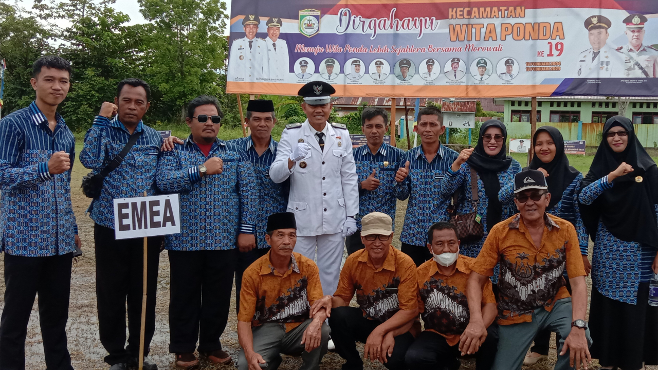 Memeriahkan Peringatan HUT Kecamatan Wita Ponda di Desa Laantula Jaya