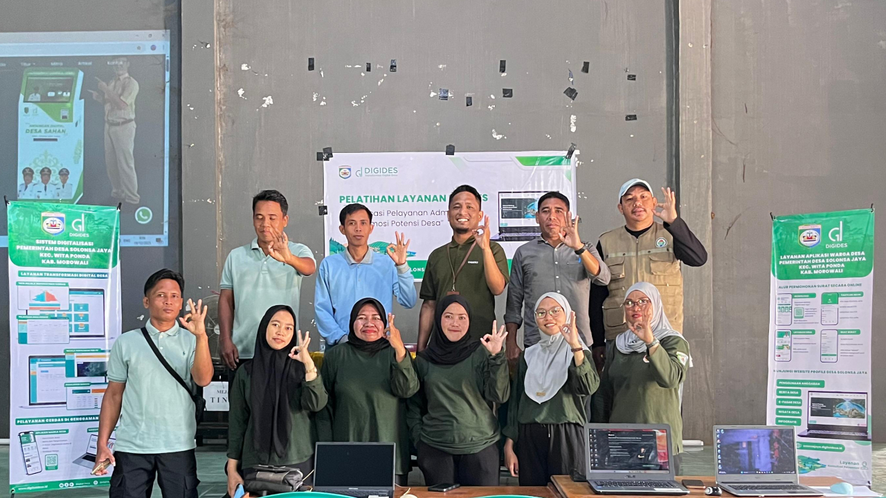 Pelatihan DIGIDES: Desa Solonsa Jaya Lebih Digital