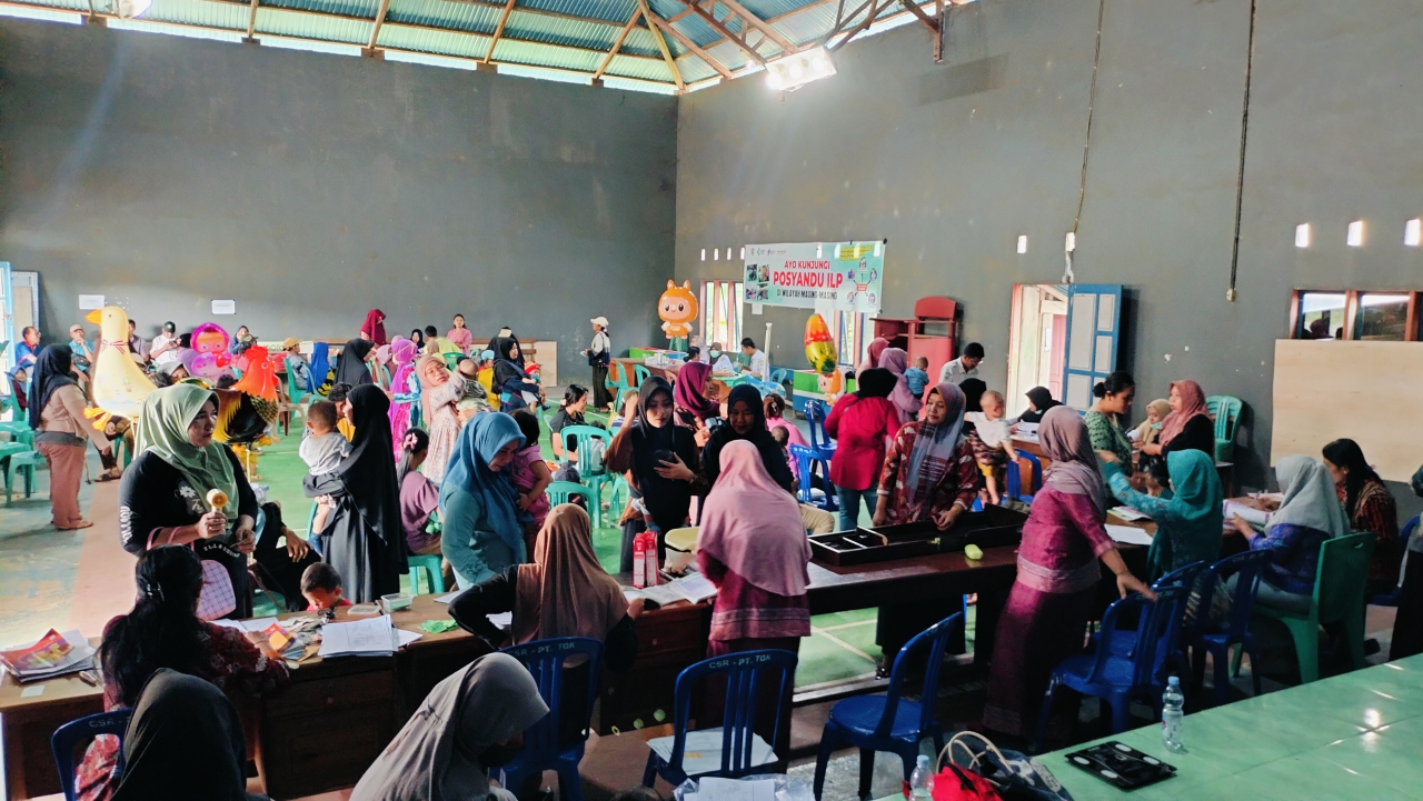 Kegiatan rutin yang lakukan setiap Bulan posyandu lansia dan Balita
