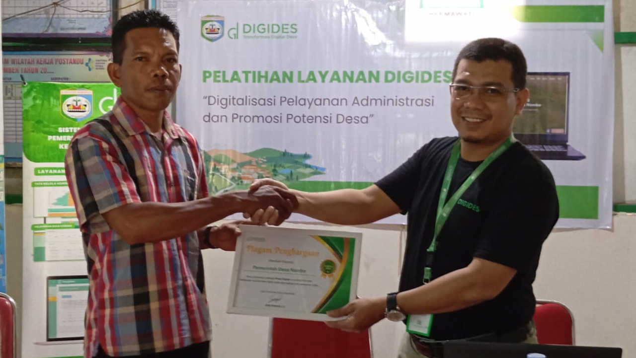 Pelatihan Digitalisasi dan Promosi Potensi Desa di Desa Nambo