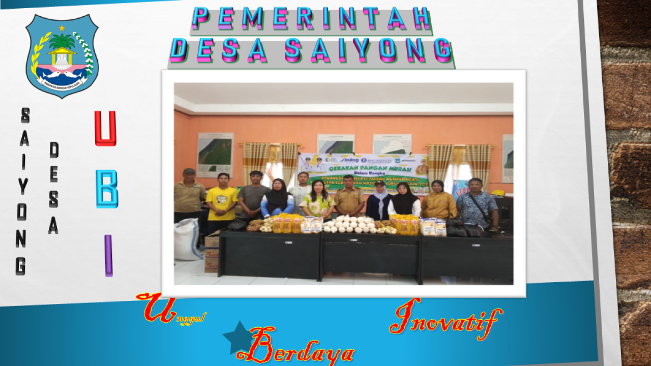 Gerakan Pangan Murah di Desa Saiyong, Kecamatan Tinangkung