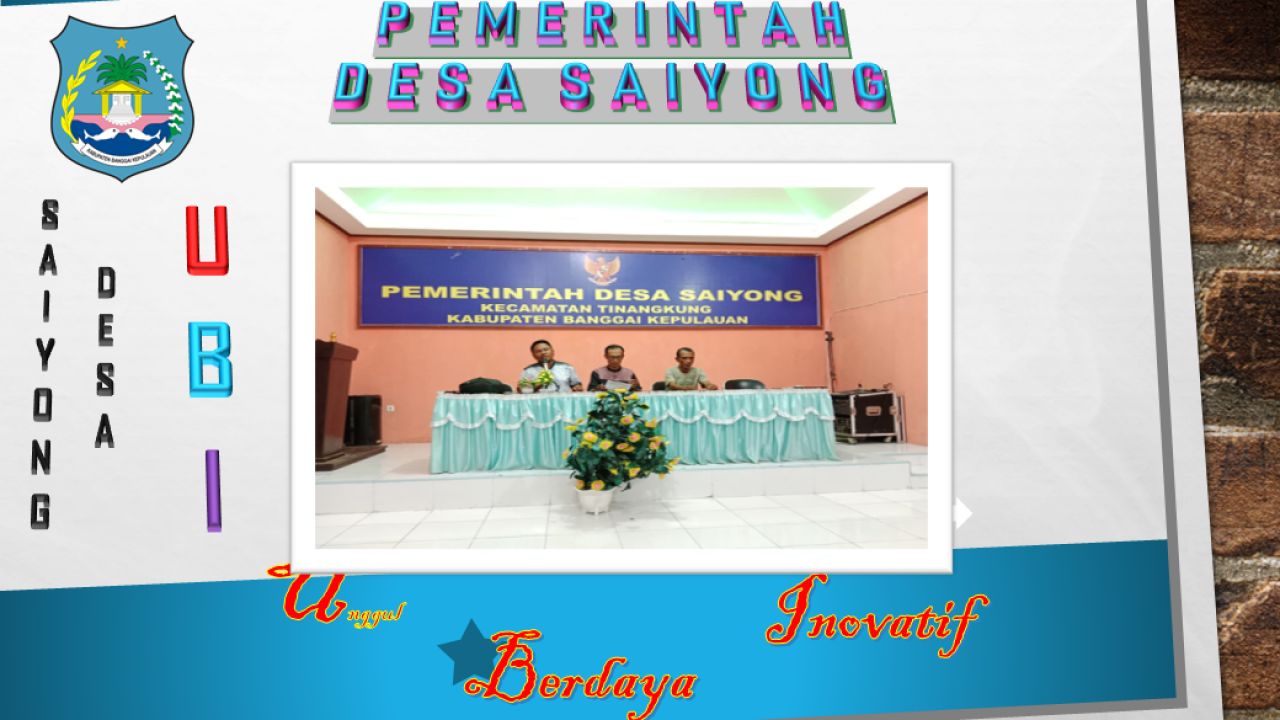 "H-4 Penilaian Lomba Desa" Pemdes Saiyong Laksanakan Evaluasi Bersama Lembaga Kemasyarakatan Desa (LKD)
