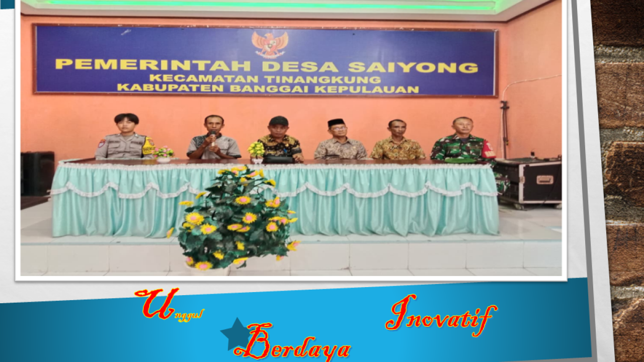 "H-4 Penilaian Lomba Desa" Pemerintah Kecamatan Bersama Pemdes Saiyong Laksanakan Evaluasi