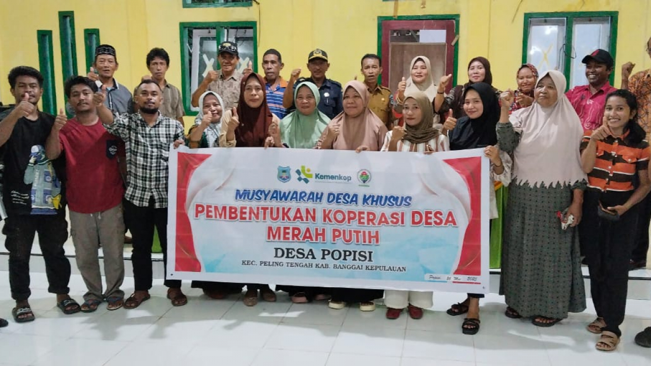 Dorong Kemandirian Ekonomi, Pemdes Popisi Gelar Musdes Bentuk Koperasi Merah Putih