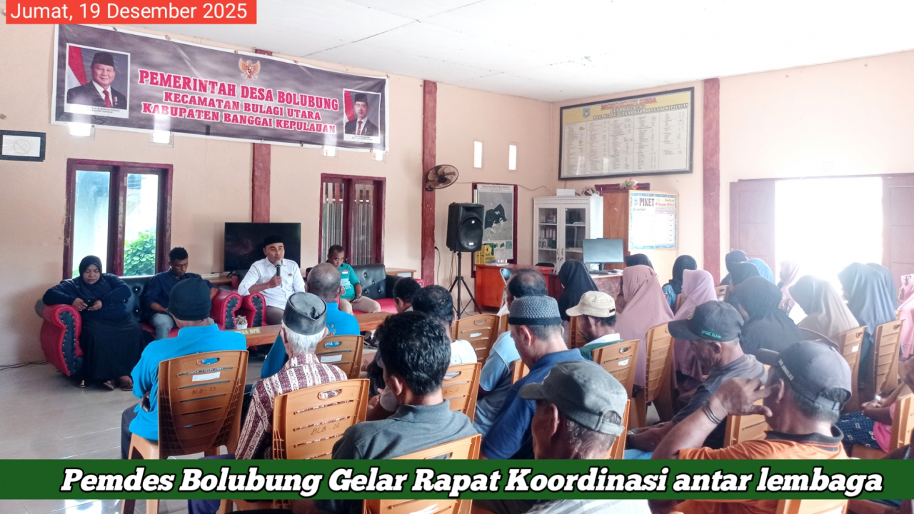 Pemdes Bolubung Gelar Rapat Koordinasi antar lembaga