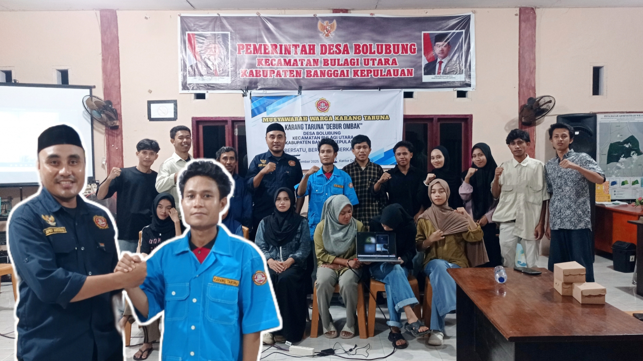 Musyawarah Karang Taruna Debur Ombak Desa Bolubung Tetapkan Ketua Periode 2025–2030