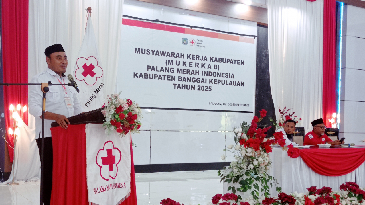 Kades Bolubung selaku Wakil Ketua PMI Bulagi Utara hadiri Rakerda PMI Bangkep