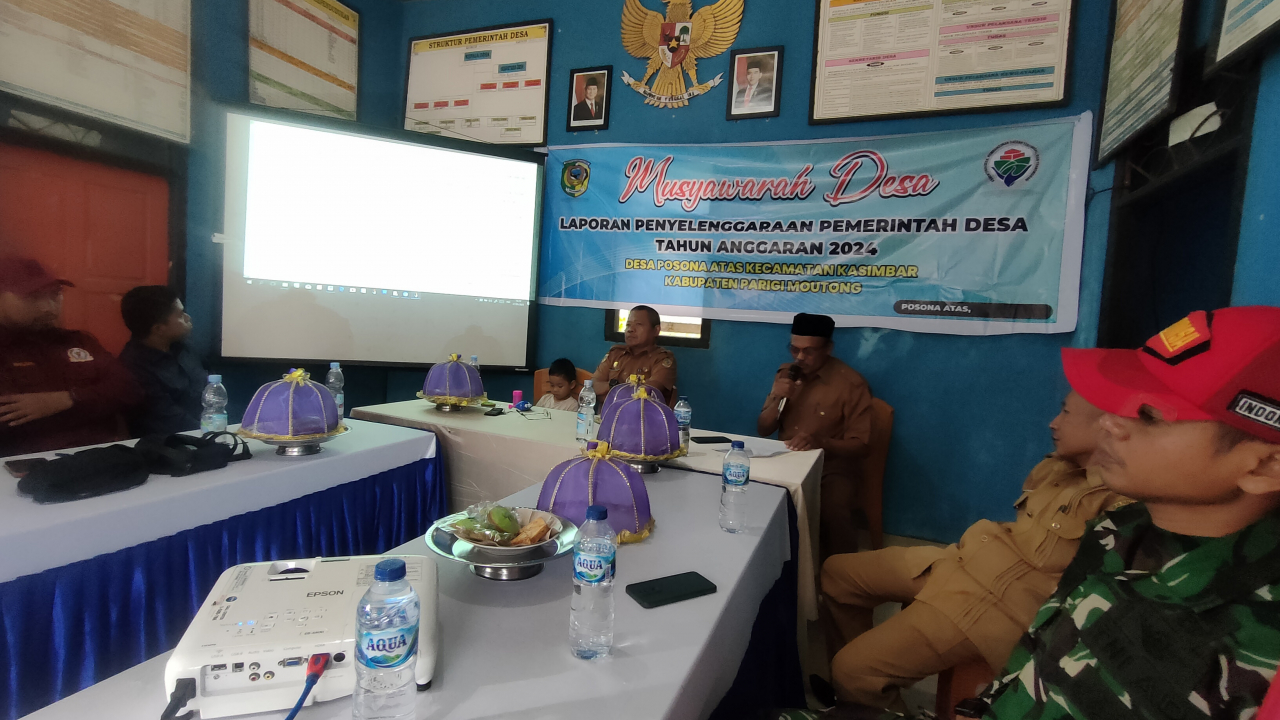 Musdes Pertanggungjawaban APBDes Tahun 2024 Desa Posona Atas