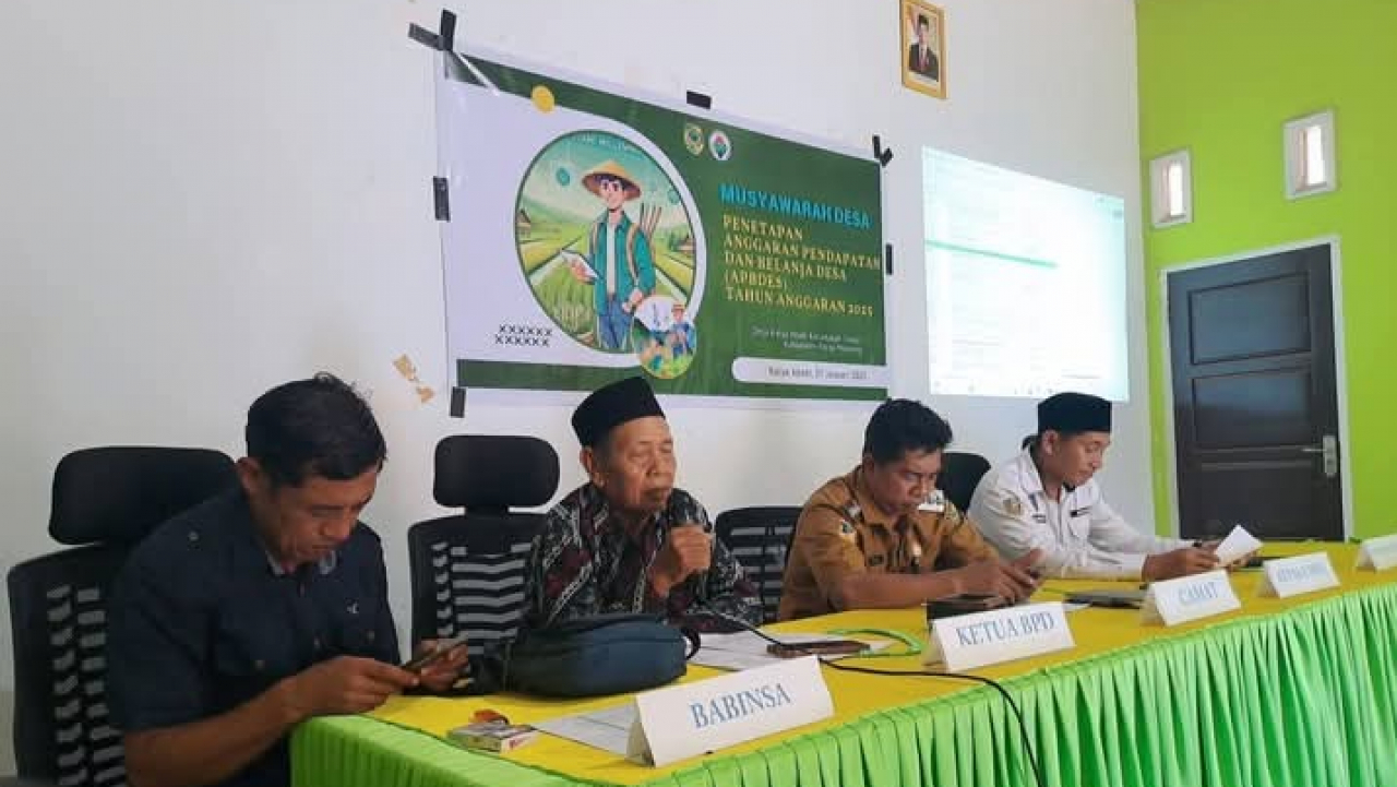 Sahh ditetapkan BPD !!! APBDES Karya Abadi Tahun 2025.