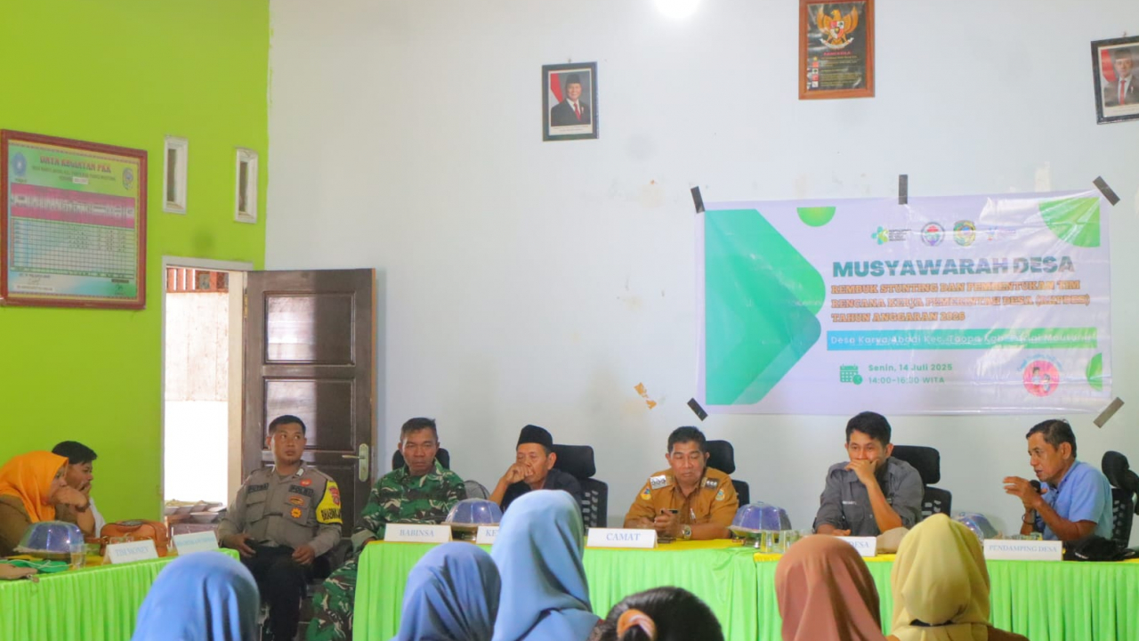 Rembuk Stunting dan Pembentukan Tim RKPDES Tahun 2026 di Desa Karya Abadi