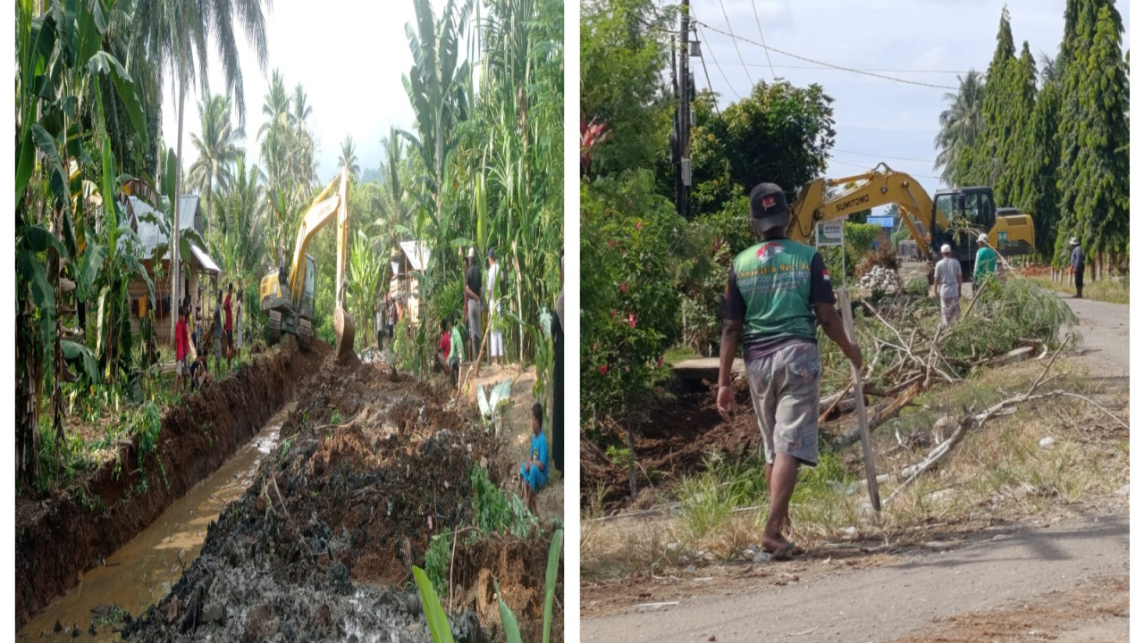 Normalisasi Sungai dan Penggalian Drainase Jalan Desa