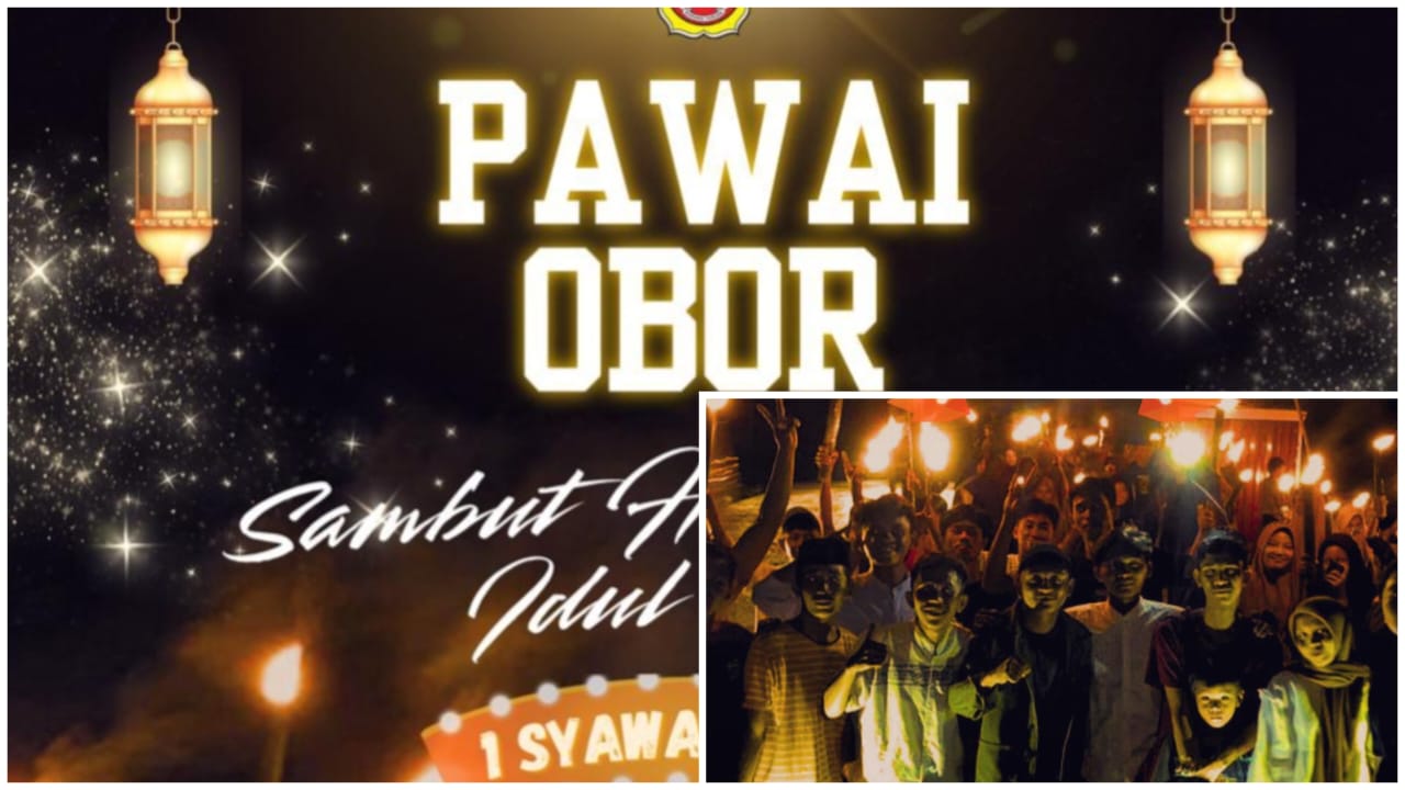 Semangat Kebersamaan Pemuda Karang Taruna Dan Anak Anak Desa Palasa Lambori Pawai Obor Dalam Menyambut Hari Raya Idul Fitri 1 Syawal 1446 H
