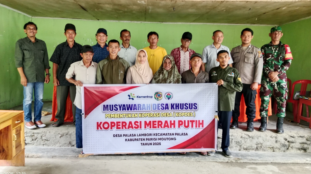 Koperasi Merah Putih di Desa Palasa Lambori: Sebuah Langkah Menuju Penguatan Ekonomi Desa