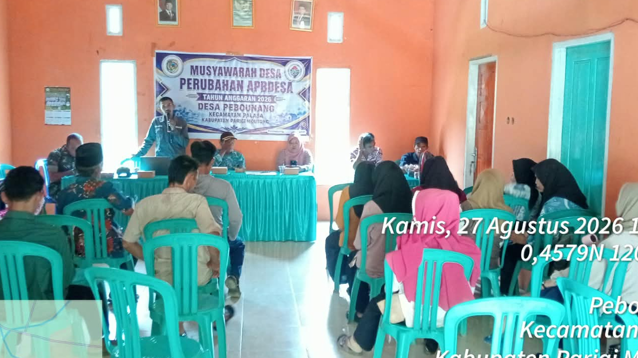 Sepakati Penyesuaian Program Prioritas, Pemdes Pebounang Gelar Musdes Perubahan APBDesa TA 2026