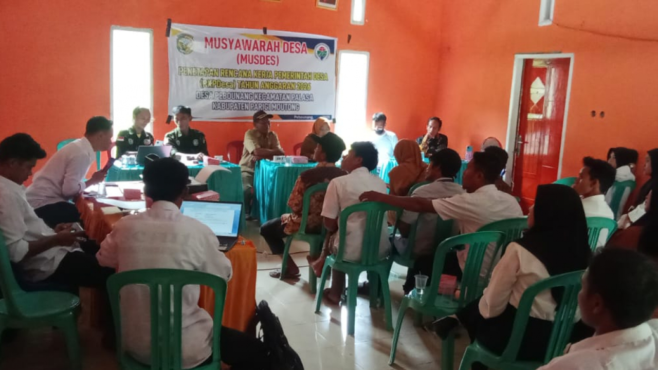 RKPDesa Pebounang 2026 Disahkan Lewat Musyawarah Desa