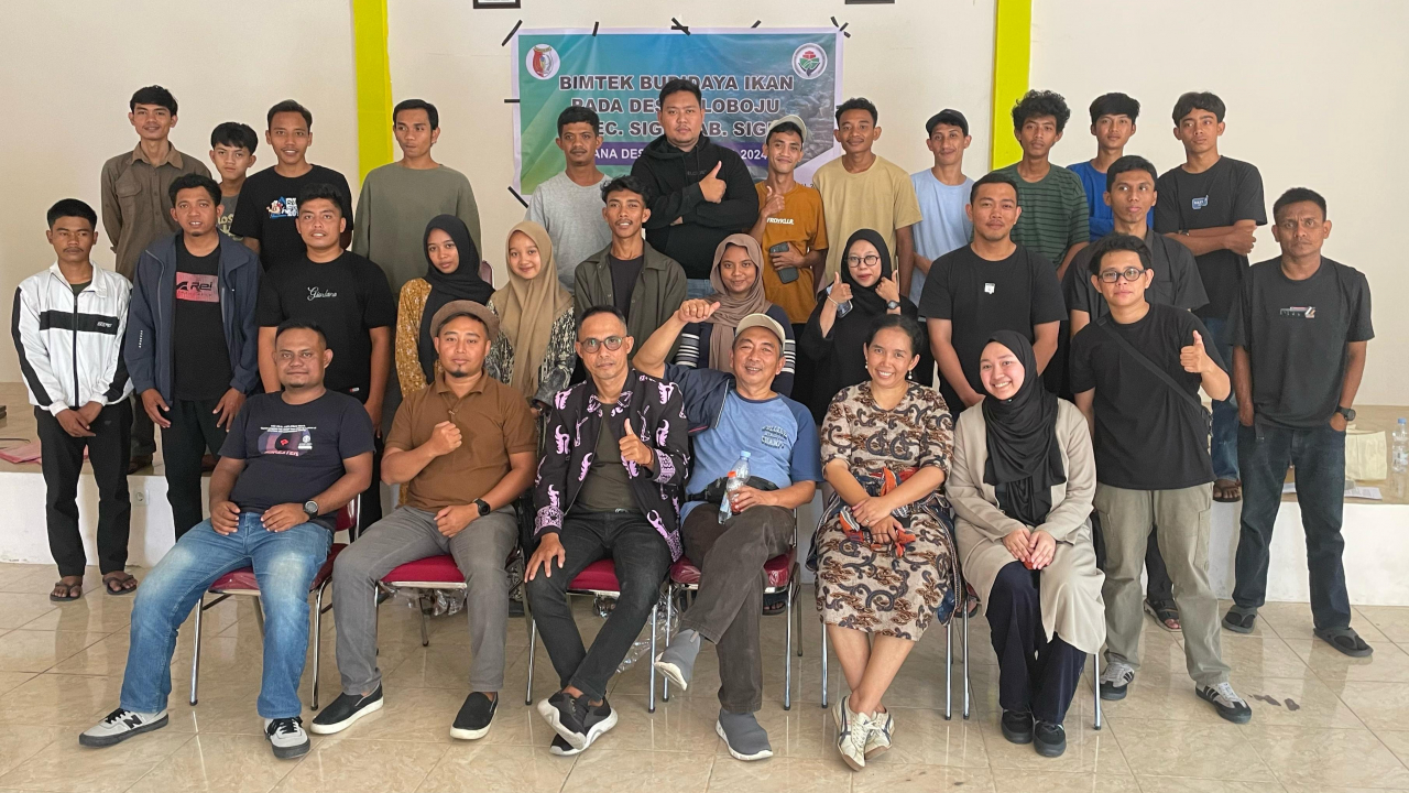 Suksesnya Bimtek Budidaya Ikan Bioflok di Desa Olobuju, Sigi